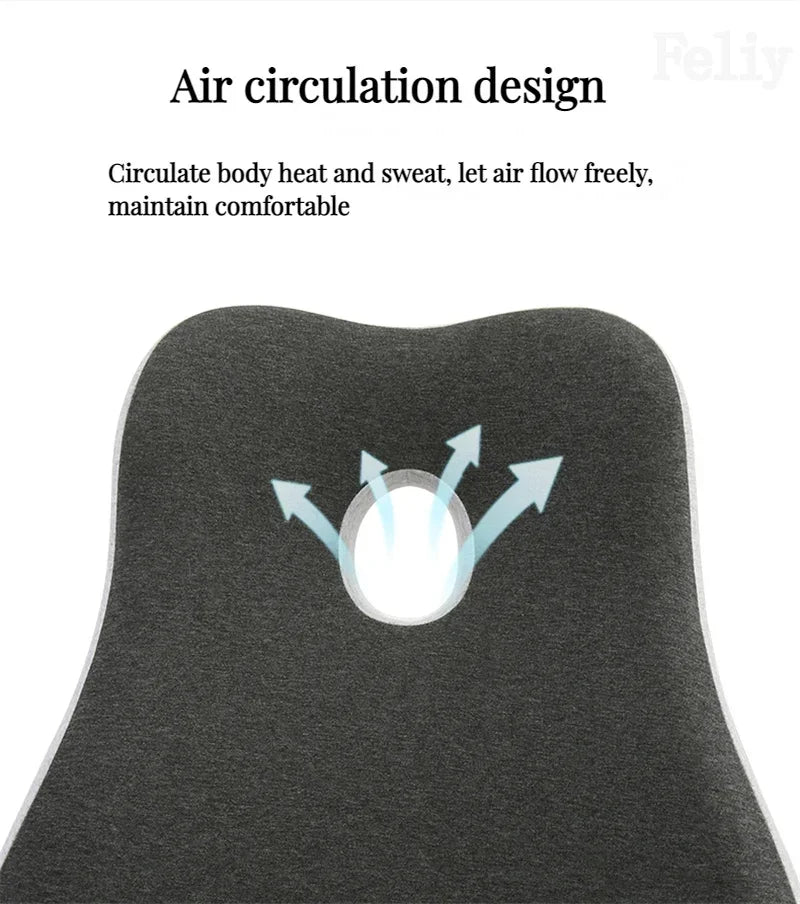 Ergonomic Lumbar Support Cushion – Memory Foam Back Relief