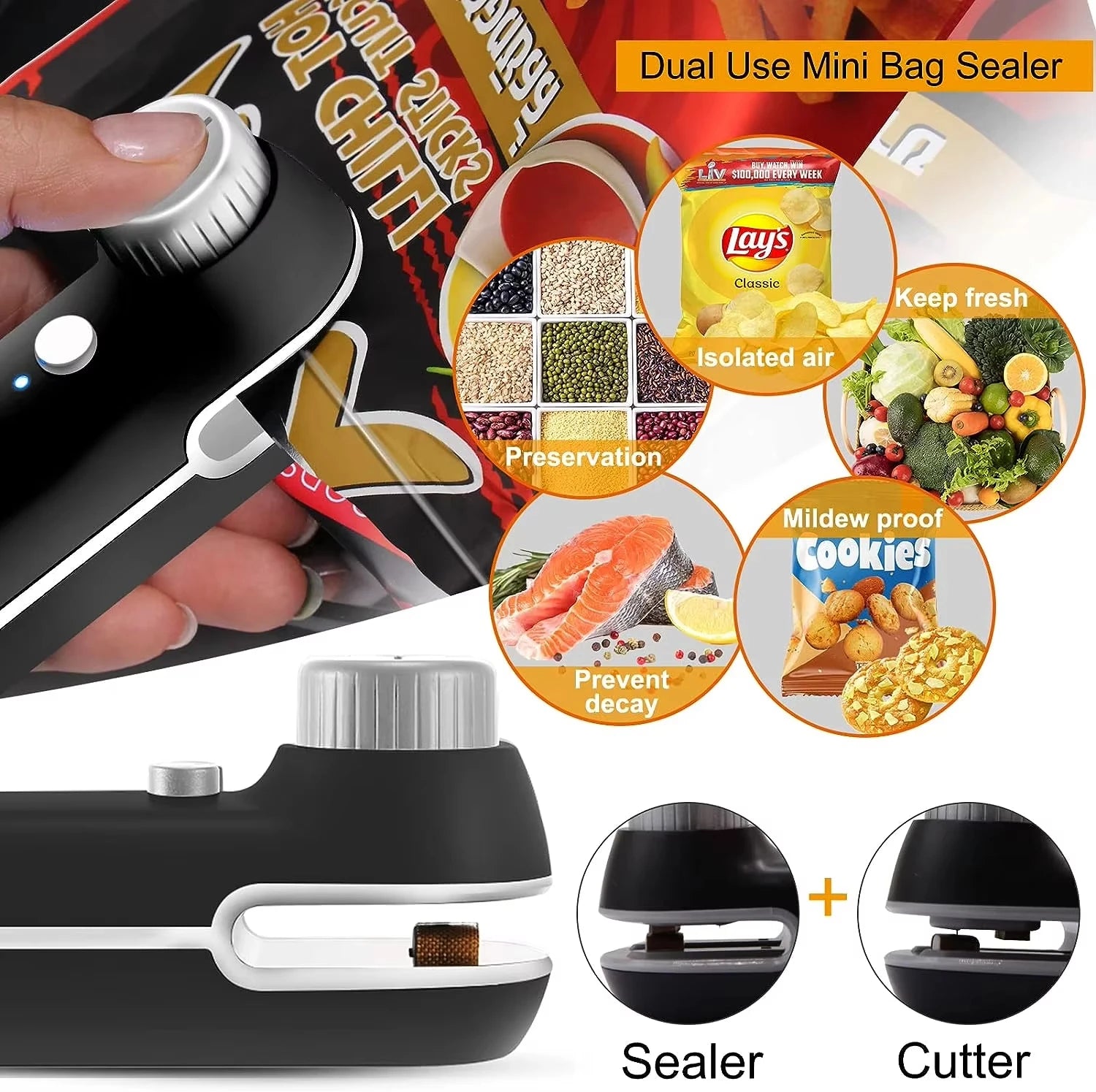 LifeSimpl— Xiaomi 2-in-1 Mini Heat Sealer