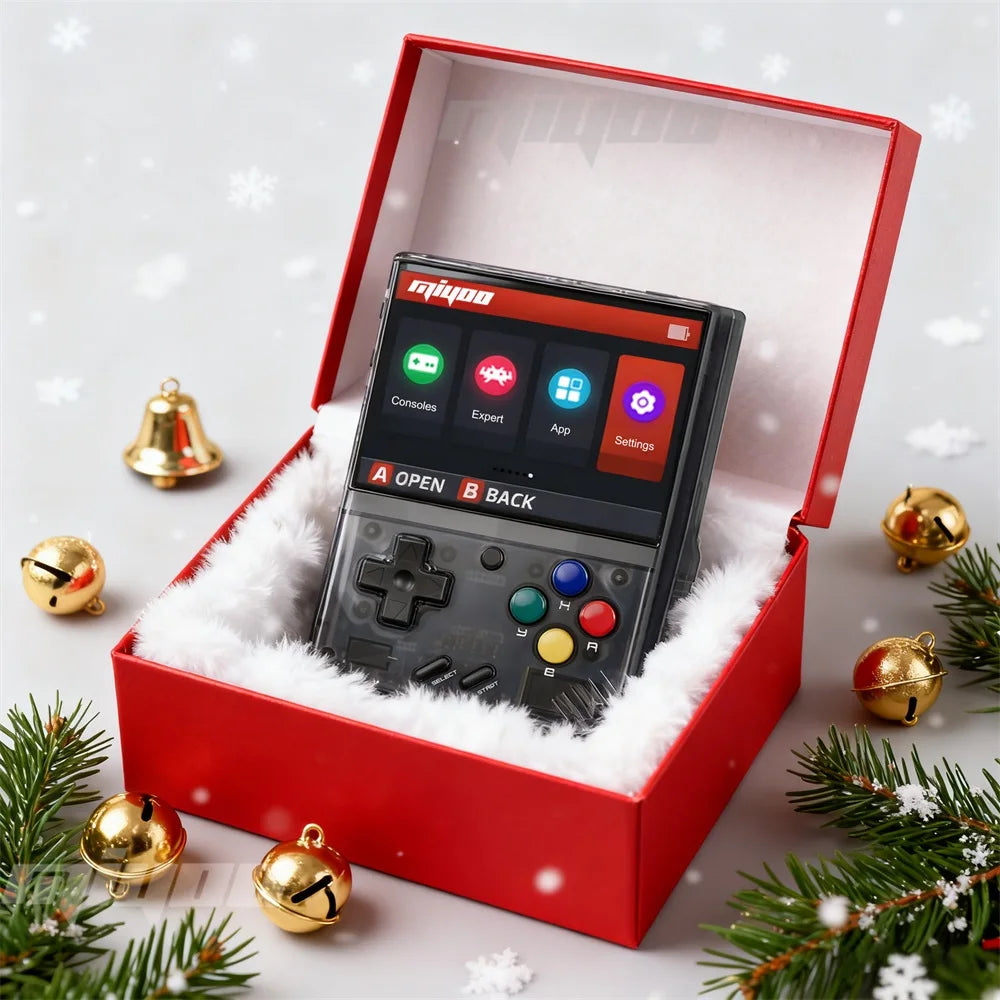 MIYOO Mini Plus Retro Handheld Game Console (64GB) – 
Portable Classic Gaming System with 3.5” IPS Screen