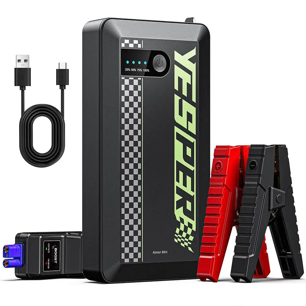 🇺🇸 YESPER 1200A Portable Car Jump Starter (USA Stock) – Compact Emergency Power for Gas & Diesel Engines