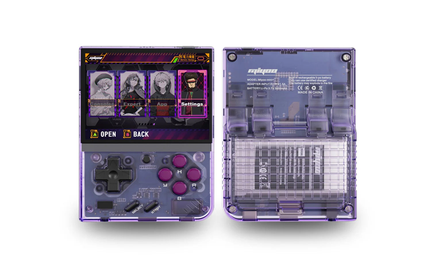 MIYOO Mini Plus Retro Handheld Game Console (64GB) – 
Portable Classic Gaming System with 3.5” IPS Screen