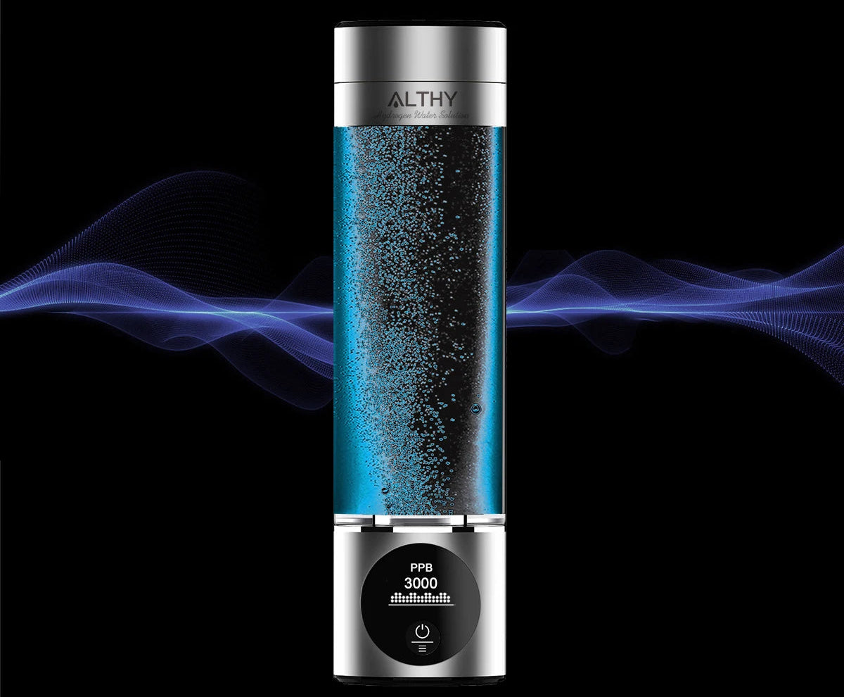 ALTHY Performance Hydrogen Water Bottle – Dual-Chamber SPE-PEM Technology | Premium Wellness Hydration