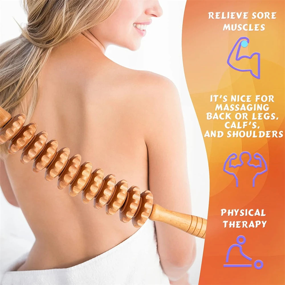 LifeSimpl Wooden Body Contour Roller