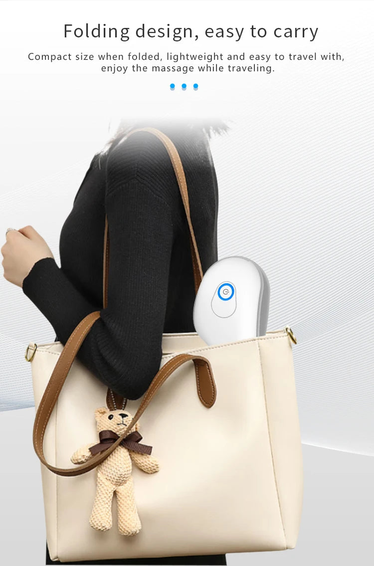 Folding Heated Eye Massager with Air Compression & Bluetooth Music