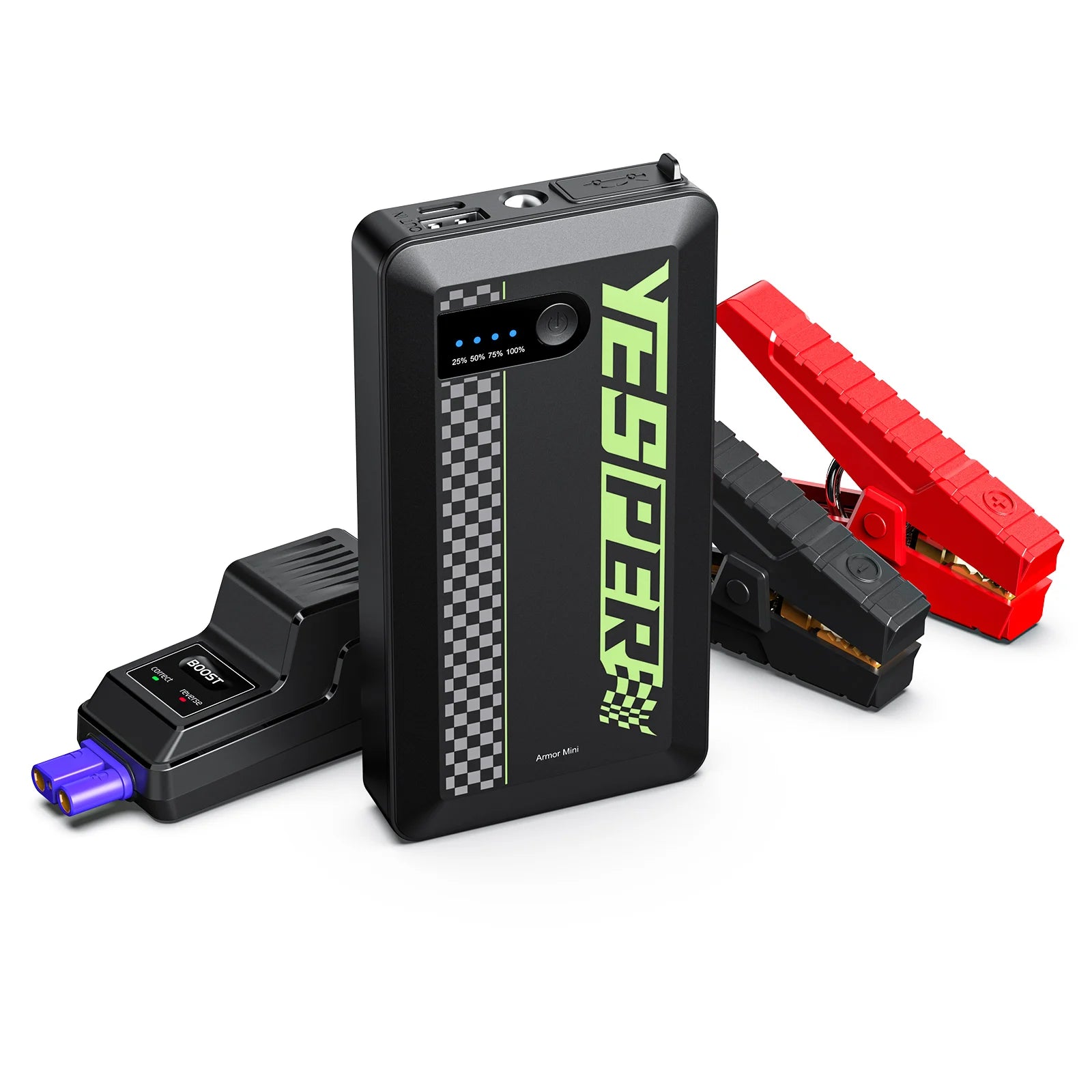 🇺🇸 YESPER 1200A Portable Car Jump Starter (USA Stock) – Compact Emergency Power for Gas & Diesel Engines