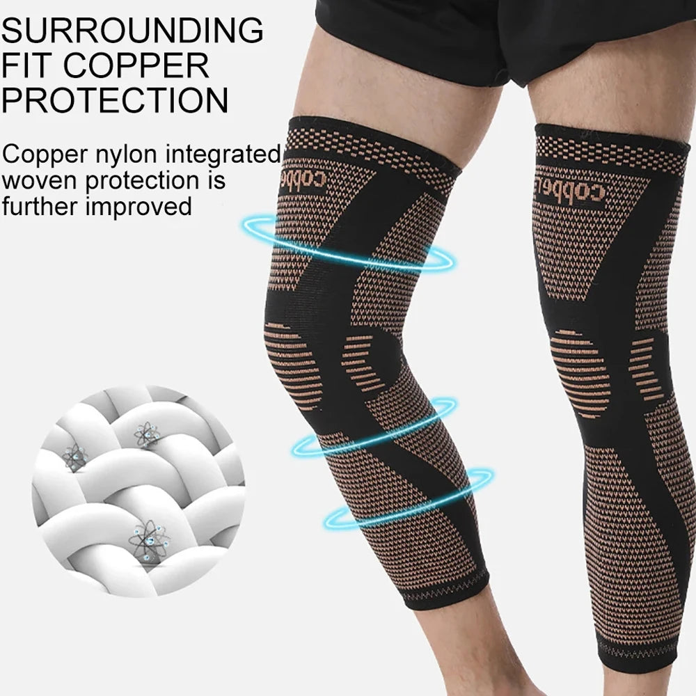 Aura-Step™ Copper-Infused Compression Sleeves — Daily Support for Active & Recovery Lifestyles