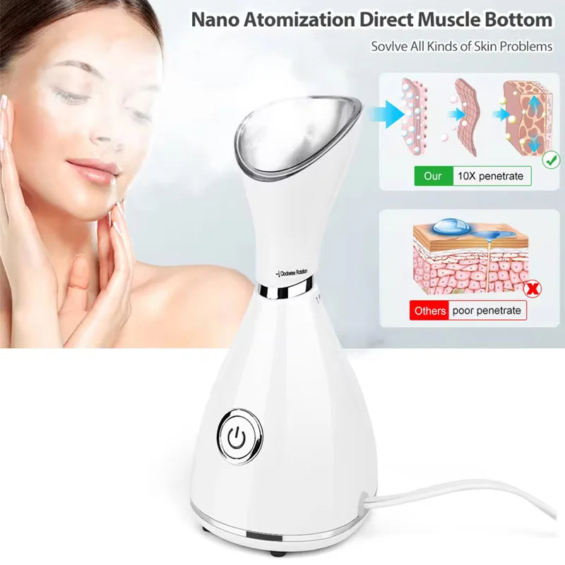 Nano Ionic Facial Steamer – Deep Cleansing & Hydration | LifeSimpl