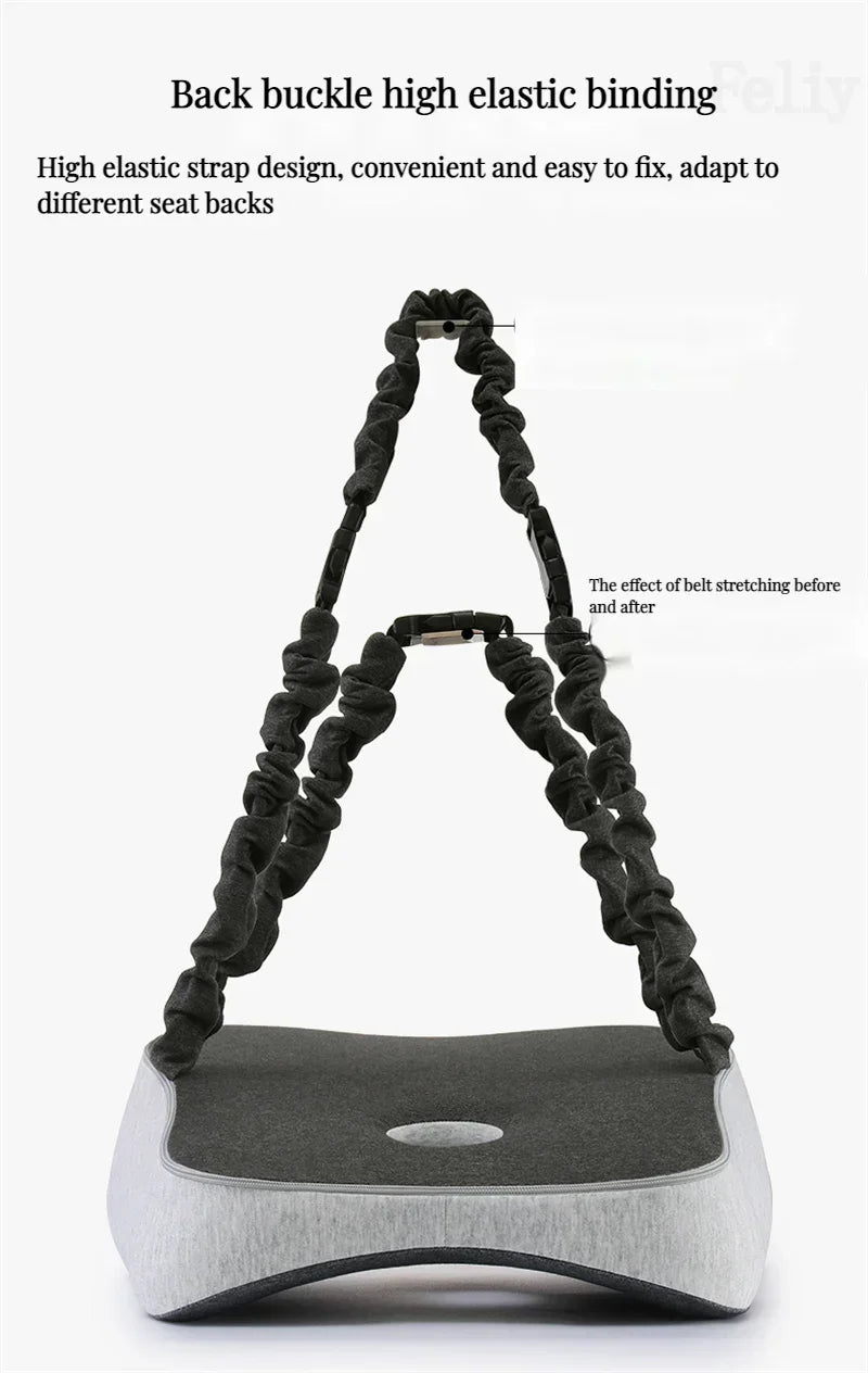 Ergonomic Lumbar Support Cushion – Memory Foam Back Relief