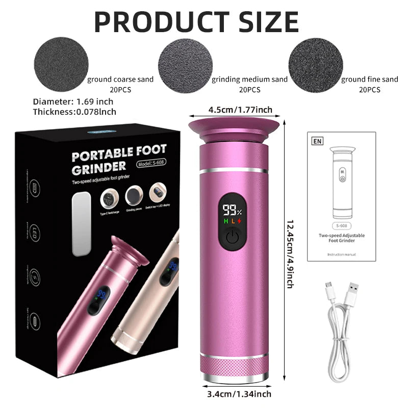 Electric Foot Callus Remover – Smooth Heels & Cracked Skin Care