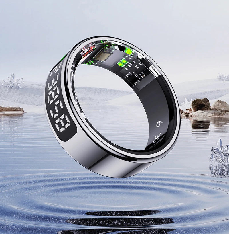 R13 Smart Health Tracking Ring with Touch Display – Fitness & Sleep Monitor