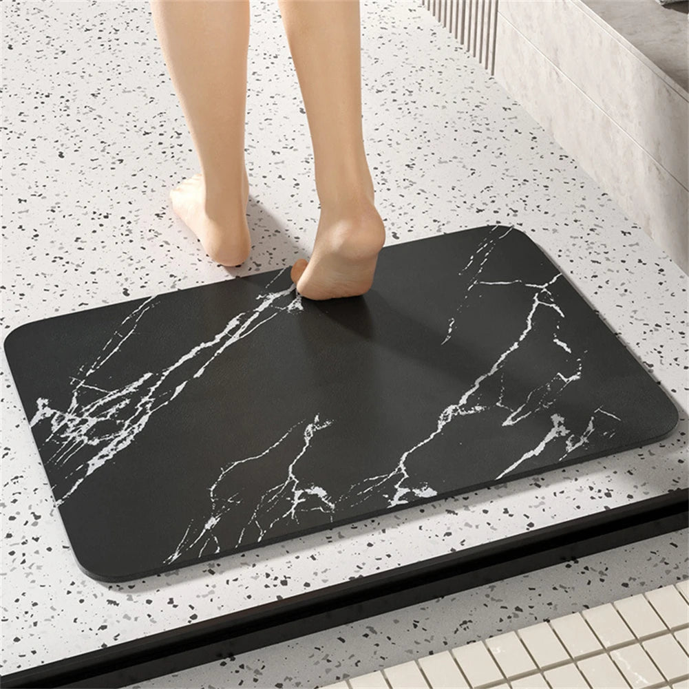 Quick-Dry Diatomite Bathroom Mat — Non-Slip Stone Absorbent Floor Rug