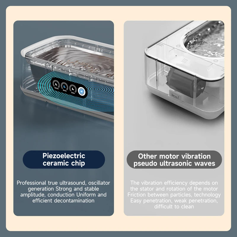 LifeSimpl — 650ml Ultrasonic Cleaner for Jewelry, Glasses & Watches (US Plug)