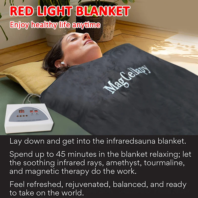 InfraTherm™ Heated Relaxation Blanket – Personal Sauna Massage Wrap