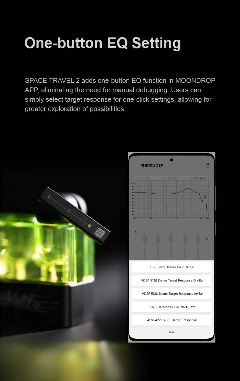 MOONDROP Space Travel 2 Wireless Earphones – Bluetooth 6.0 ANC TWS In-Ear Headphones with Low-Latency Gaming Mode