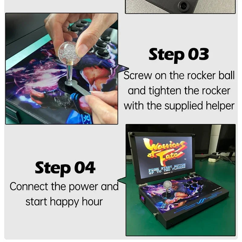 LifeSimpl 14-Inch Portable Arcade Console with HD Display & Joystick