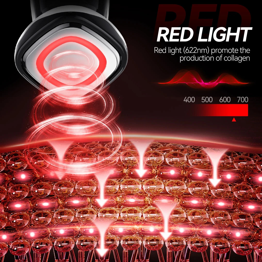 ANLAN EMS Facial Massager Face Lifting LED Photon Deep Cleaning Eye Skin Wrinkle Removing Heat Vibration Skincare Beauty Device