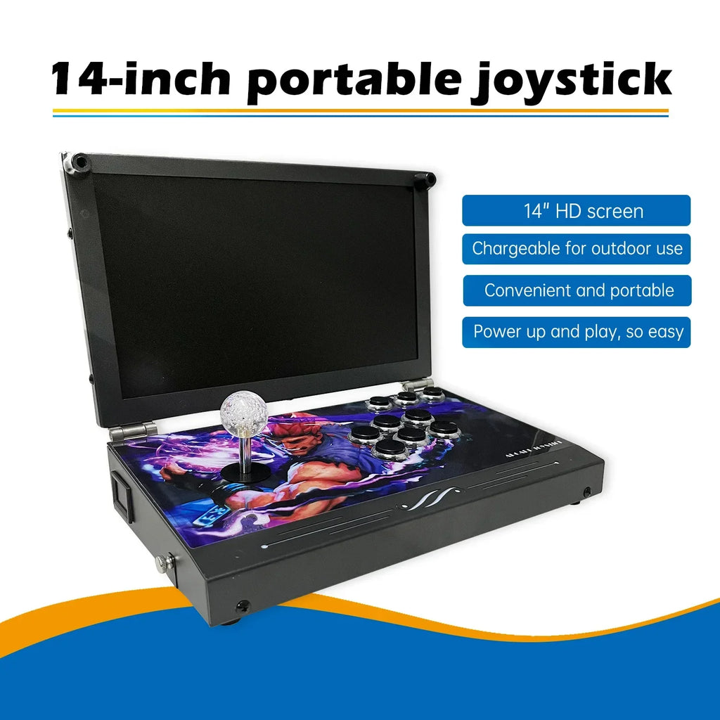 LifeSimpl 14-Inch Portable Arcade Console with HD Display & Joystick