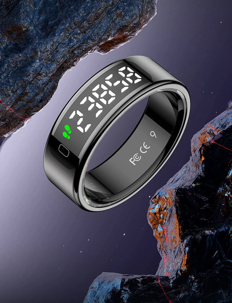 R13 Smart Health Tracking Ring with Touch Display – Fitness & Sleep Monitor