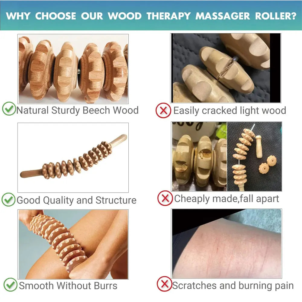 LifeSimpl Wooden Body Contour Roller