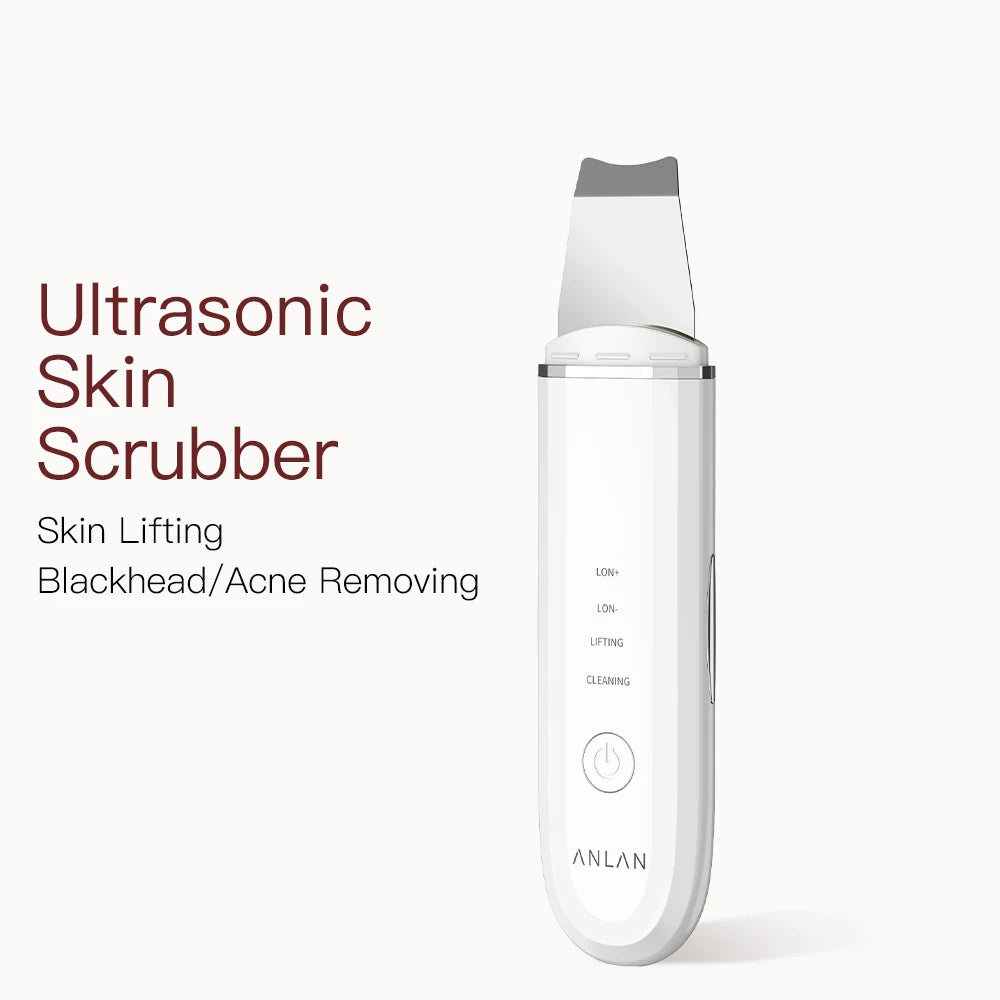 ANLAN Ultrasonic Skin Scrubber – Deep Pore Cleansing & Gentle Facial Exfoliation Tool