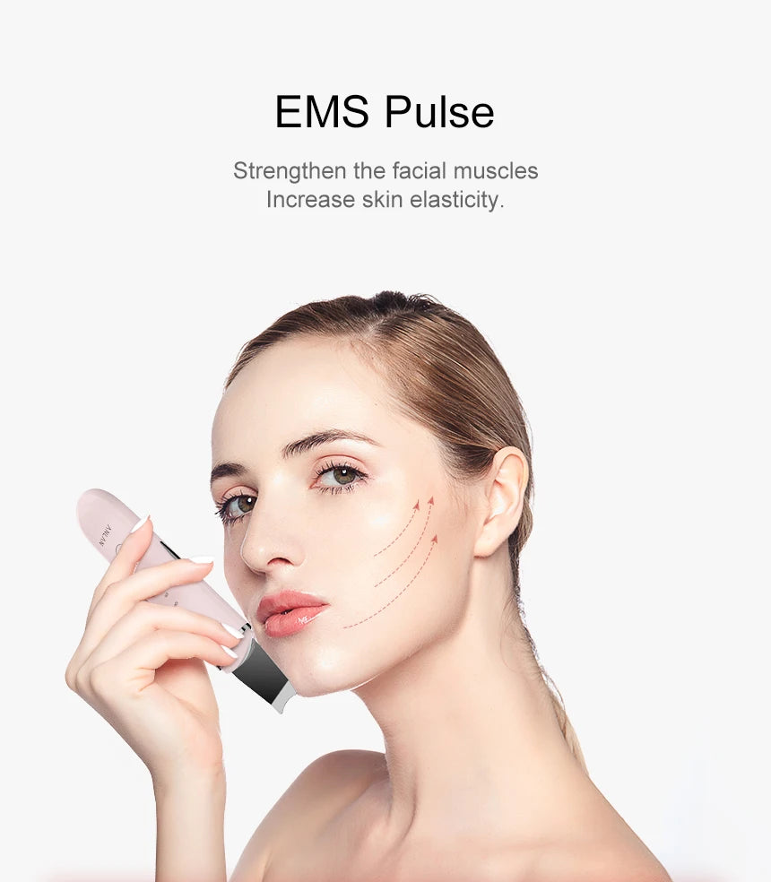 ANLAN Ultrasonic Skin Scrubber – Deep Pore Cleansing & Gentle Facial Exfoliation Tool