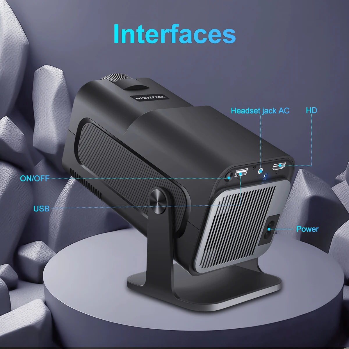 Magcubic HY320 Native 1080P Smart Projector – Android 11, WiFi6, Bluetooth 5.0