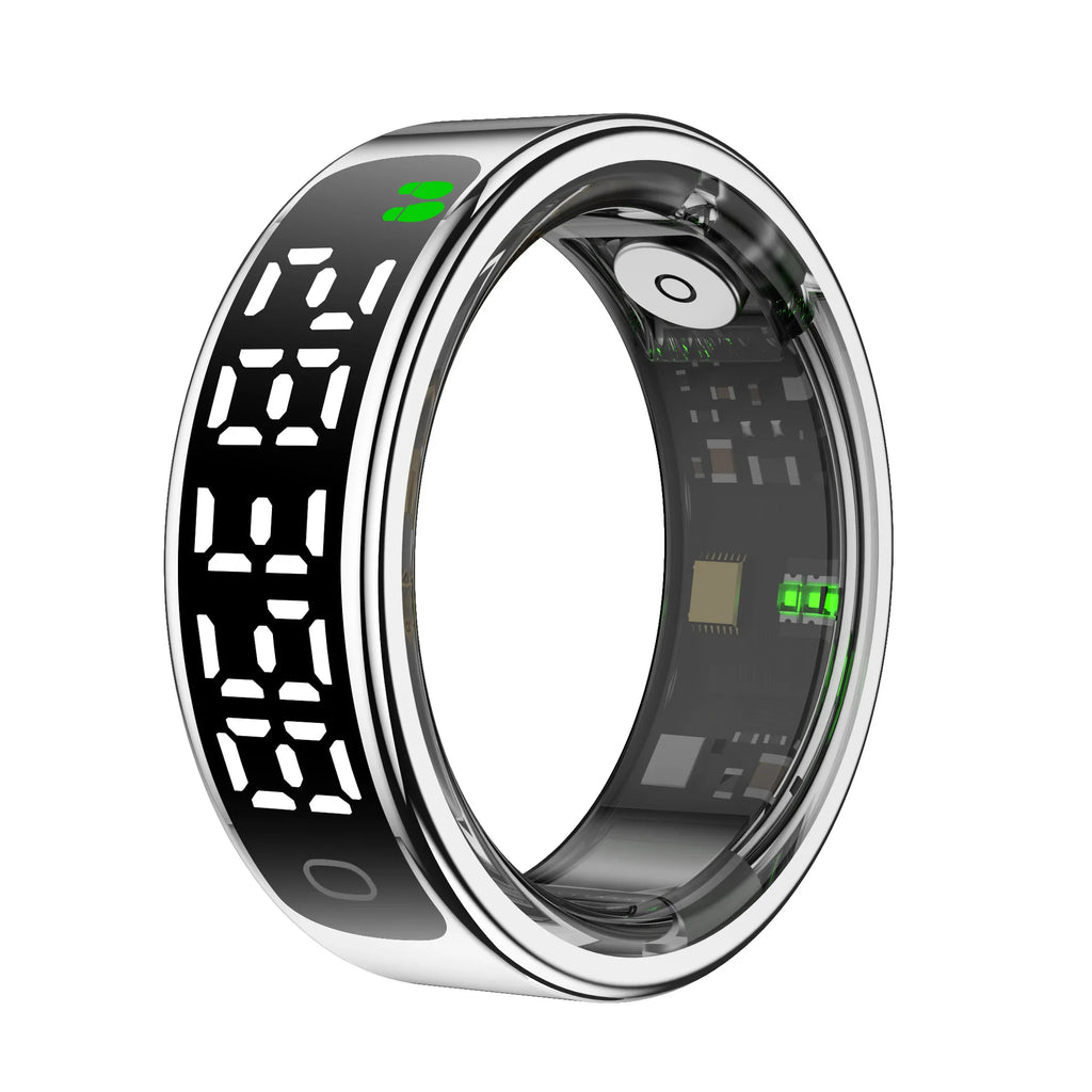 R13 Smart Health Tracking Ring with Touch Display – Fitness & Sleep Monitor