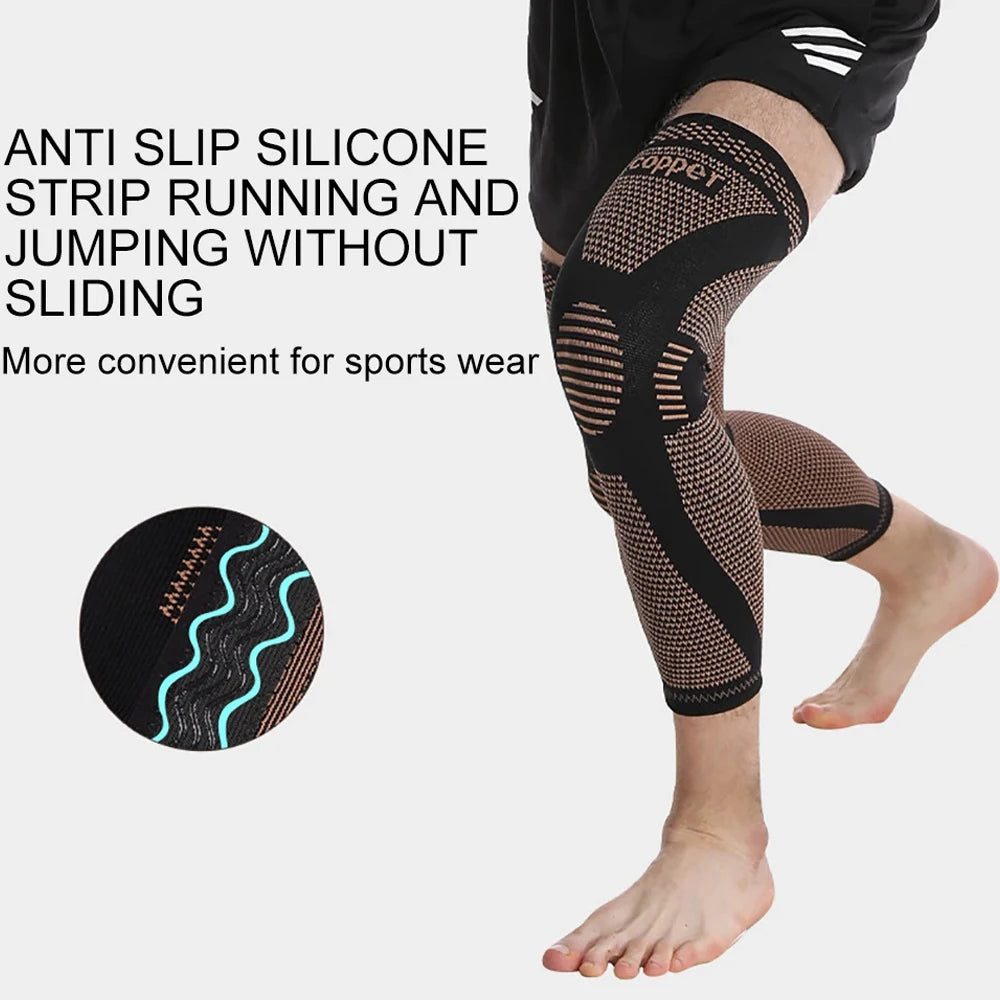 Aura-Step™ Copper-Infused Compression Sleeves — Daily Support for Active & Recovery Lifestyles