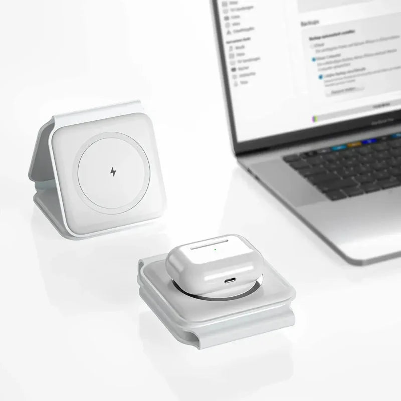 LifeSimpl™ 3-in-1 Infinity-Fold Wireless Charging Station – Ultra-Slim Magnetic Hub
