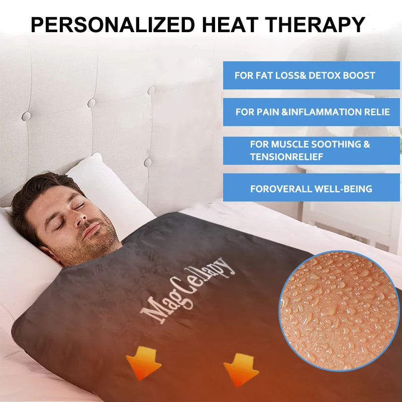 InfraTherm™ Heated Relaxation Blanket – Personal Sauna Massage Wrap
