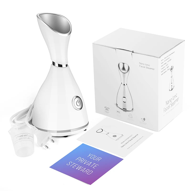Nano Ionic Facial Steamer – Deep Cleansing & Hydration | LifeSimpl
