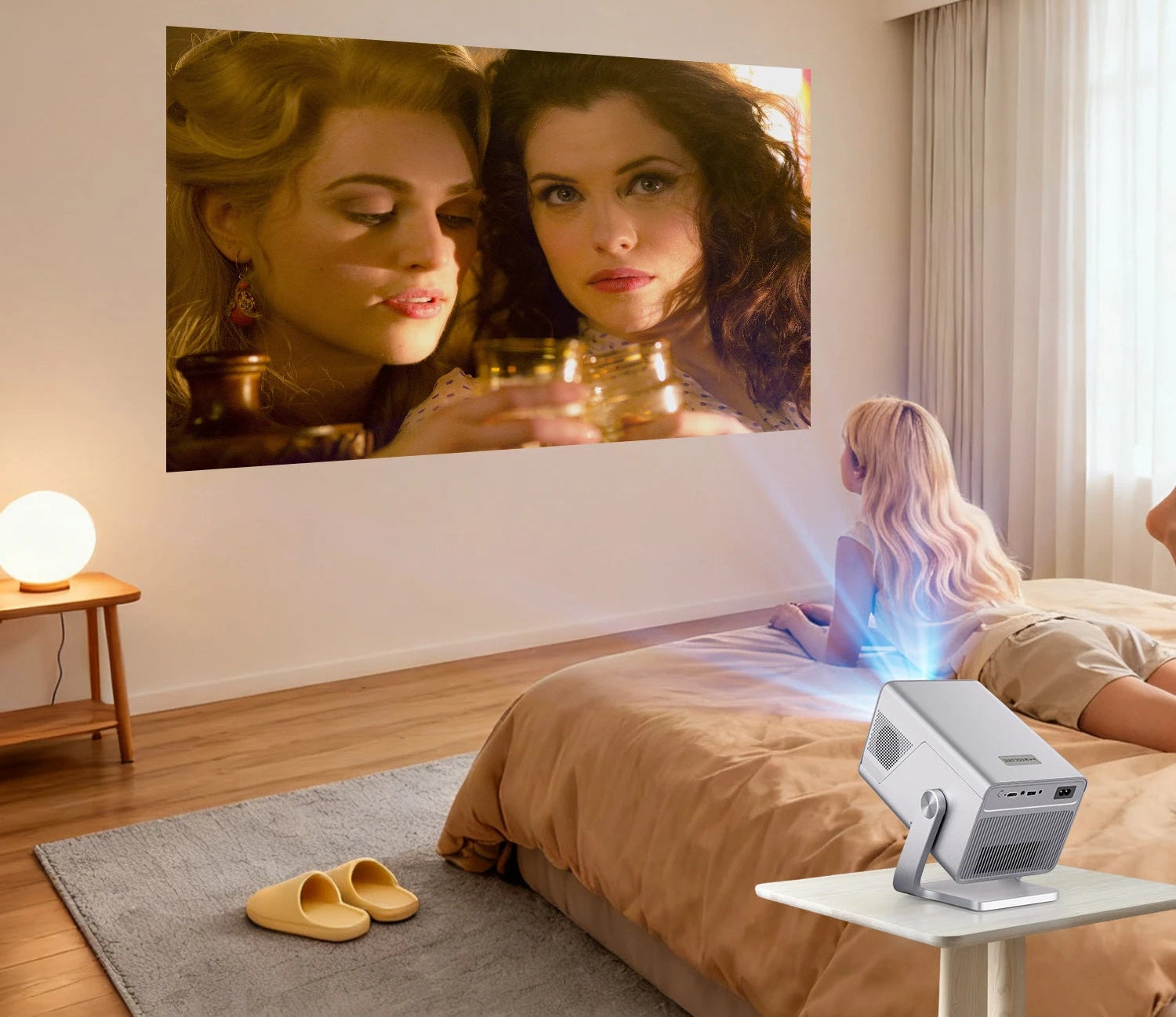 Magcubic X7 Smart Projector – 1000 ANSI, Native 1080P, Android 14, WiFi 6, Bluetooth, 8K Video Support
