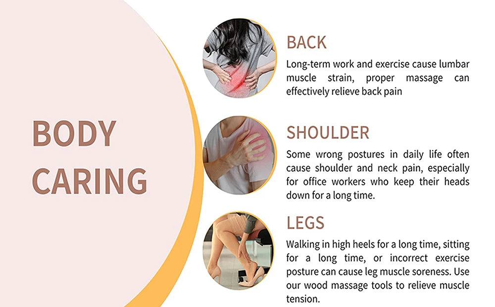 Rouleau de contour corporel en bois LifeSimpl