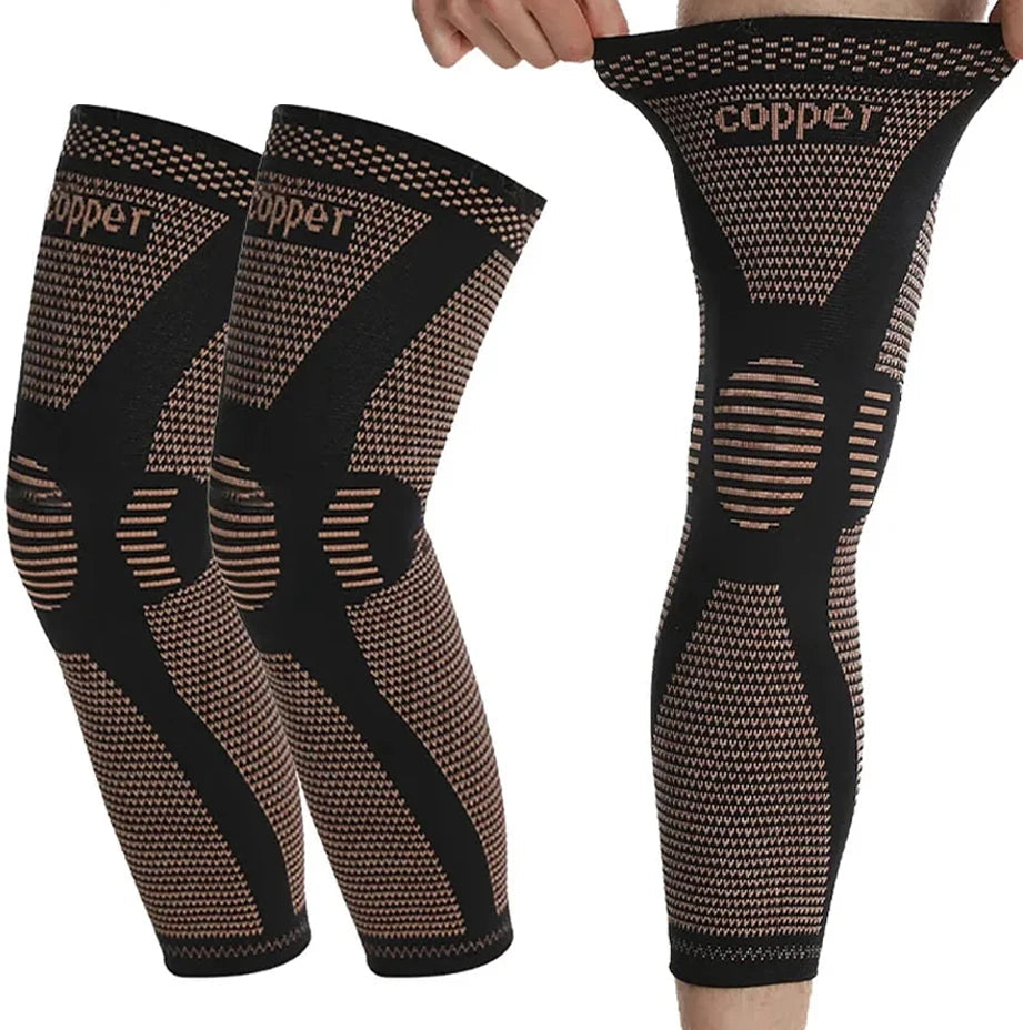 Aura-Step™ Copper-Infused Compression Sleeves — Daily Support for Active & Recovery Lifestyles