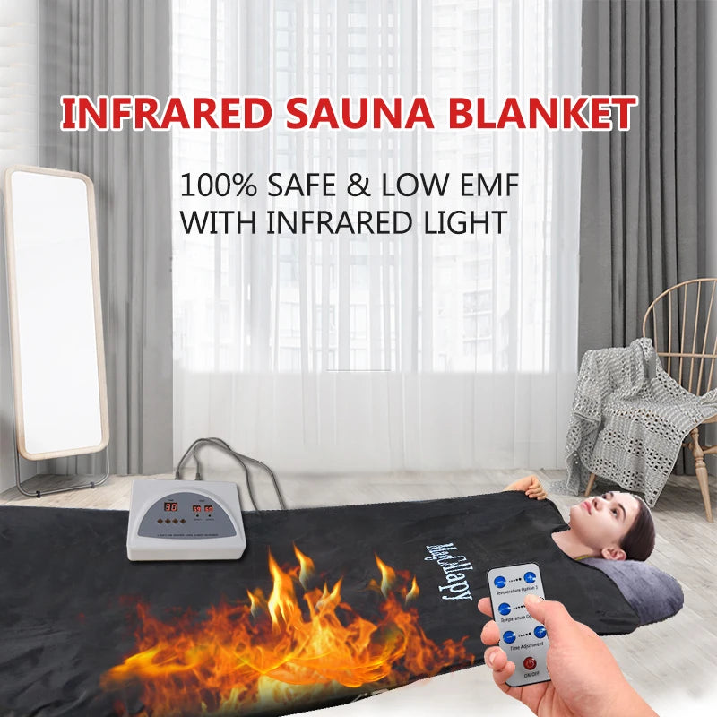 InfraTherm™ Heated Relaxation Blanket – Personal Sauna Massage Wrap
