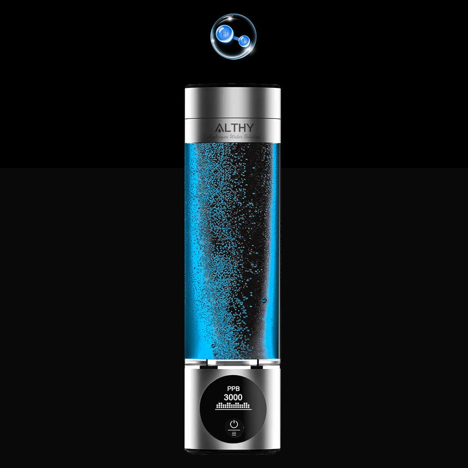 ALTHY Performance Hydrogen Water Bottle – Dual-Chamber SPE-PEM Technology | Premium Wellness Hydration
