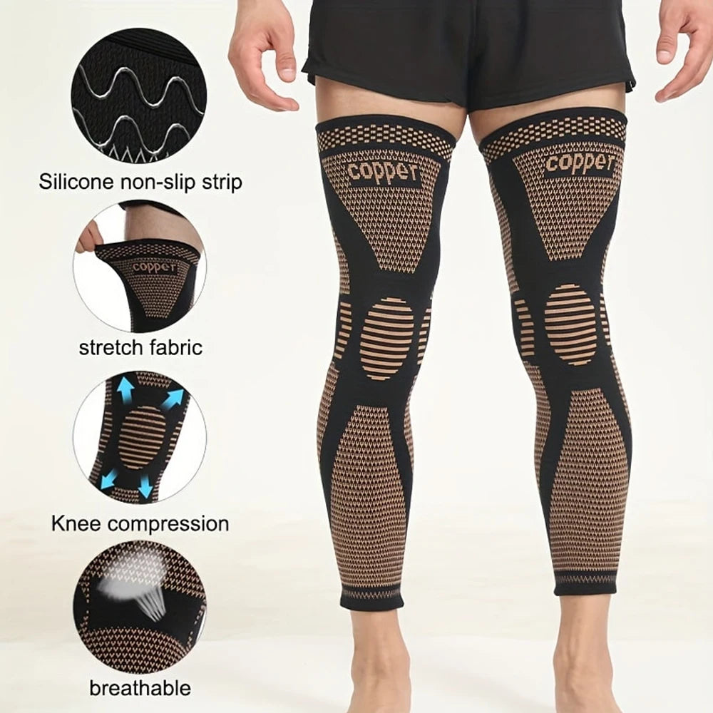 Aura-Step™ Copper-Infused Compression Sleeves — Daily Support for Active & Recovery Lifestyles