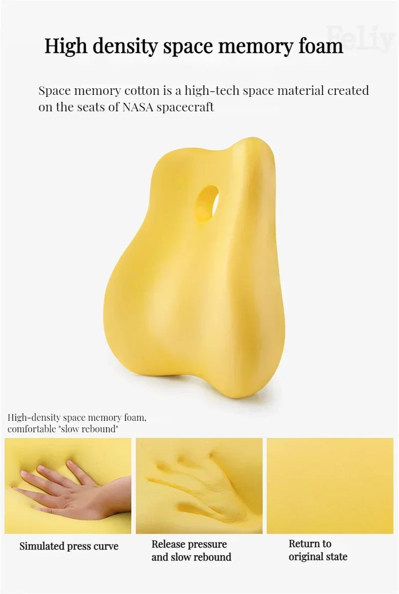 Ergonomic Lumbar Support Cushion – Memory Foam Back Relief