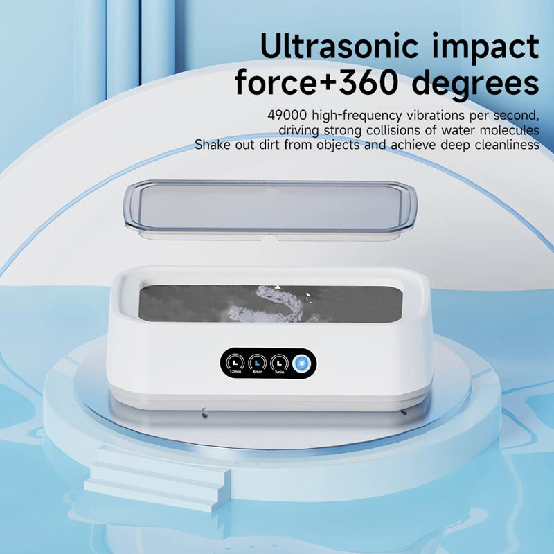 LifeSimpl — 650ml Ultrasonic Cleaner for Jewelry, Glasses & Watches (US Plug)