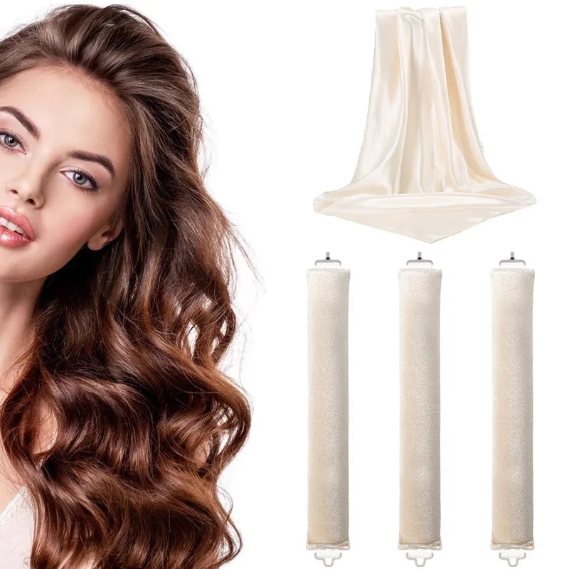 LifeSimpl™ Heatless Curling Rod – Sleep-Friendly No-Heat Hair Curler