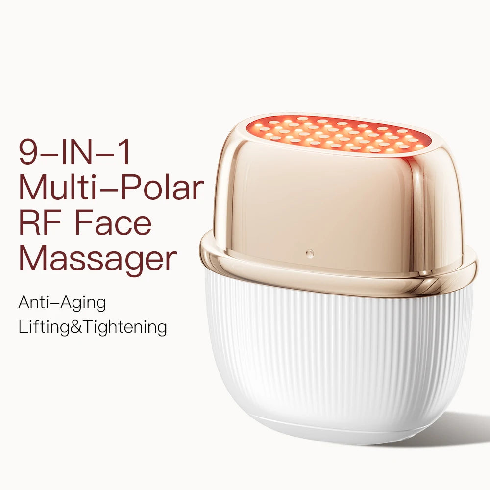 ANLAN Multi-Polar RF Facial Massager – EMS LED Skin Firming Beauty Device