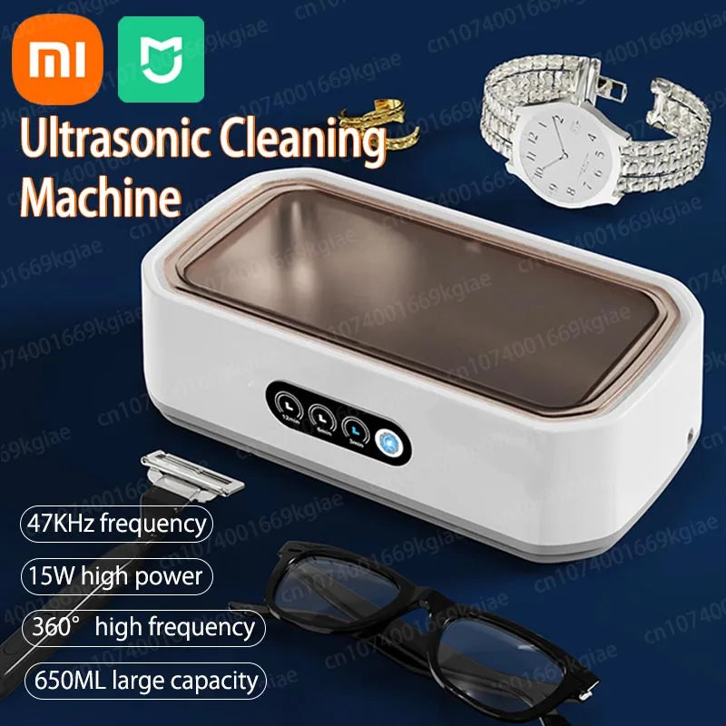 LifeSimpl — 650ml Ultrasonic Cleaner for Jewelry, Glasses & Watches (US Plug)
