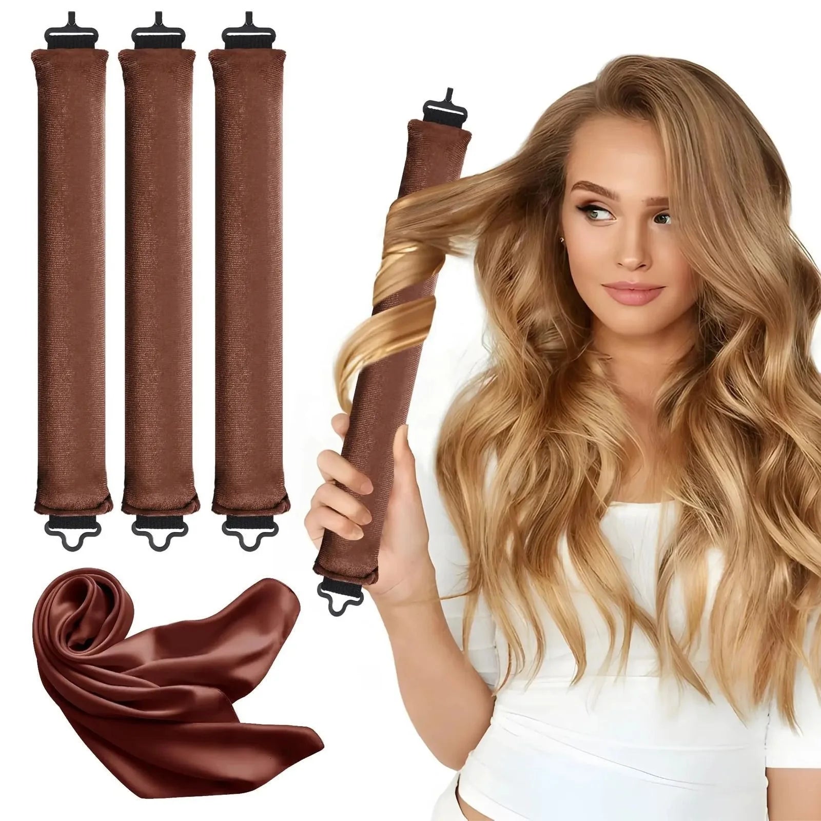 LifeSimpl™ Heatless Curling Rod – Sleep-Friendly No-Heat Hair Curler