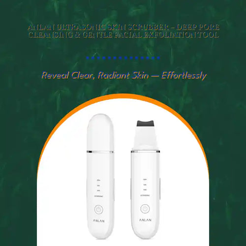 ANLAN Ultrasonic Skin Scrubber &ndash; Deep Pore Cleansing &amp; Gentle Facial Exfoliation Tool by@Outfy