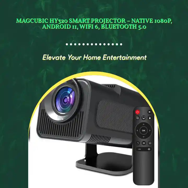 Magcubic HY320 Smart Projector &ndash; Native 1080P, Android 11, WiFi 6, Bluetooth 5.0 by@Outfy